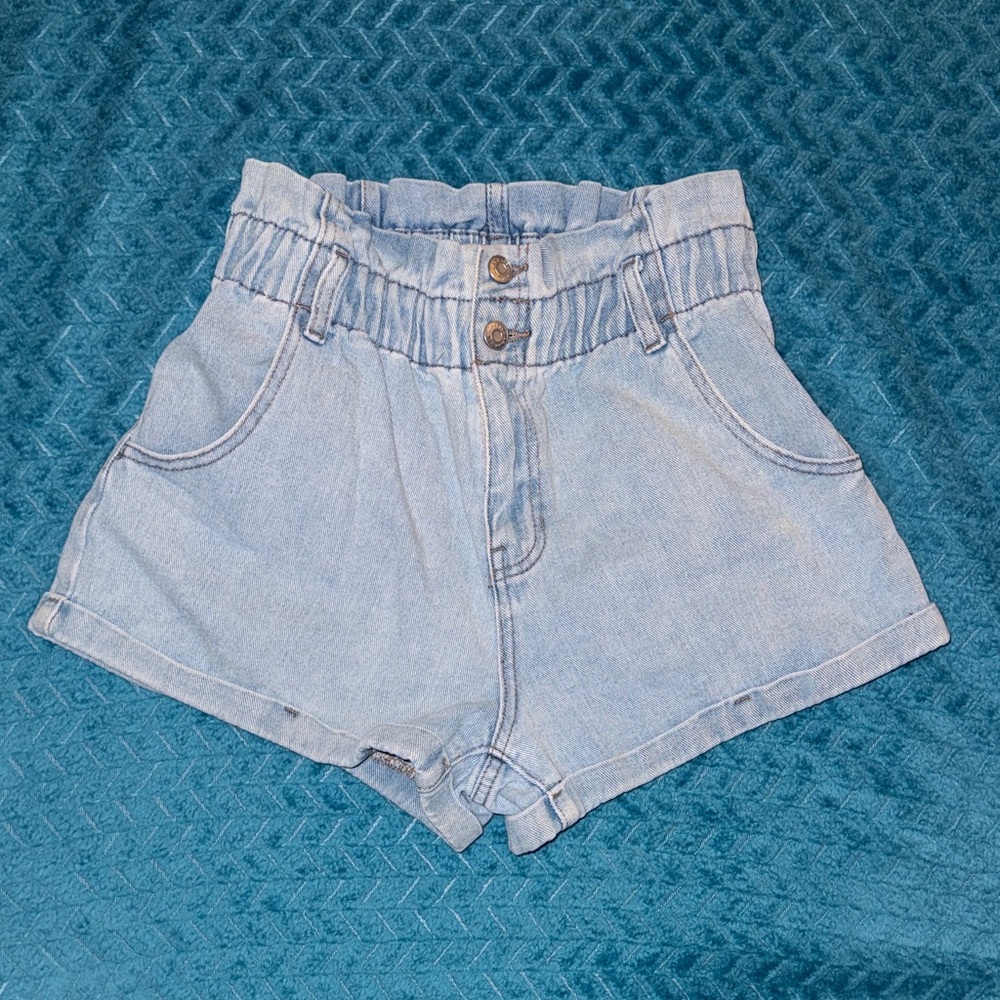 PacSun Paperbag Waist Denim Mom Shorts Jean Shorts - M